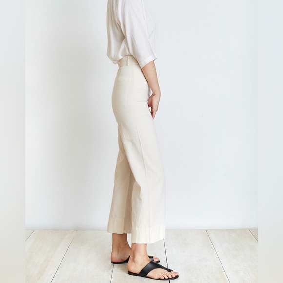 Apiece Apart Merida Pant in Cream - Picture 2 of 7